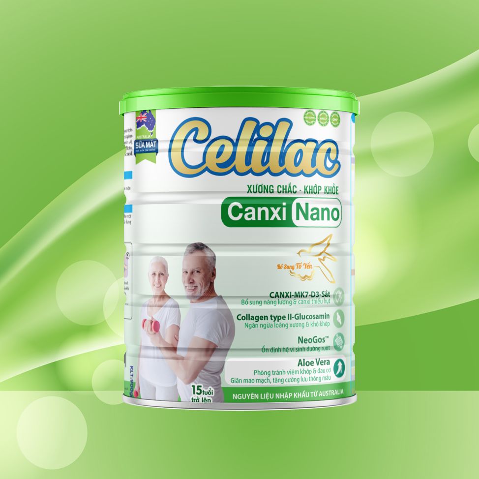  Sữa mát cho xương chắc khỏe Celilac CANXI NANO (15 tuổi trở lên) 900g 