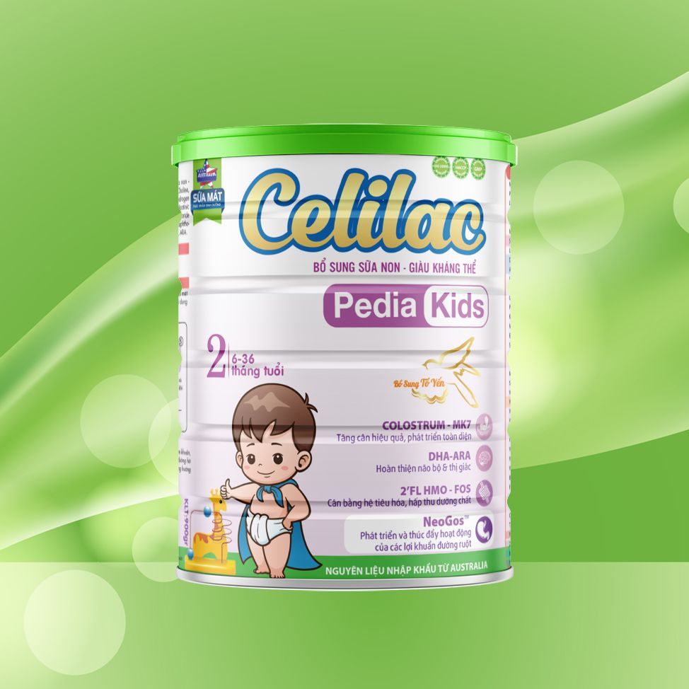  Sữa mát bổ sung kháng thể cho trẻ Celilac PEDIA KIDS 900g 