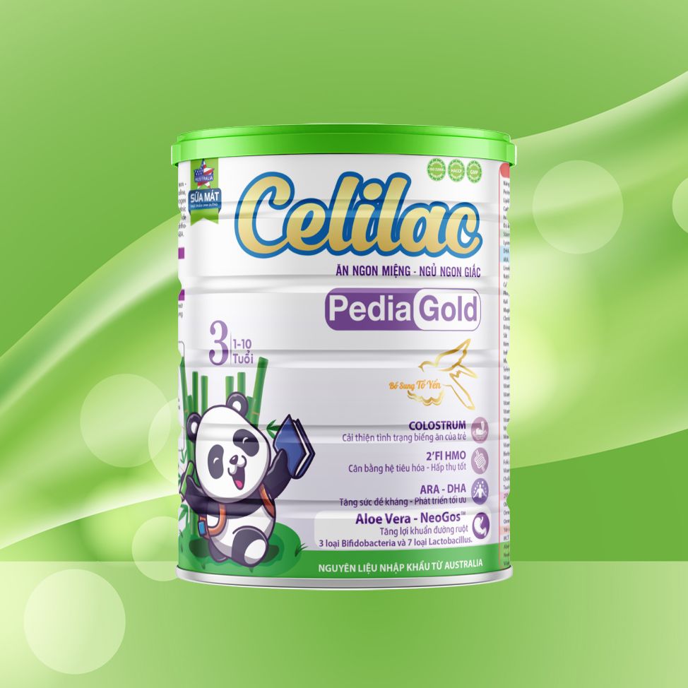  Sữa mát giúp trẻ ăn ngon ngủ tốt Celilac PEDIA GOLD 900g 