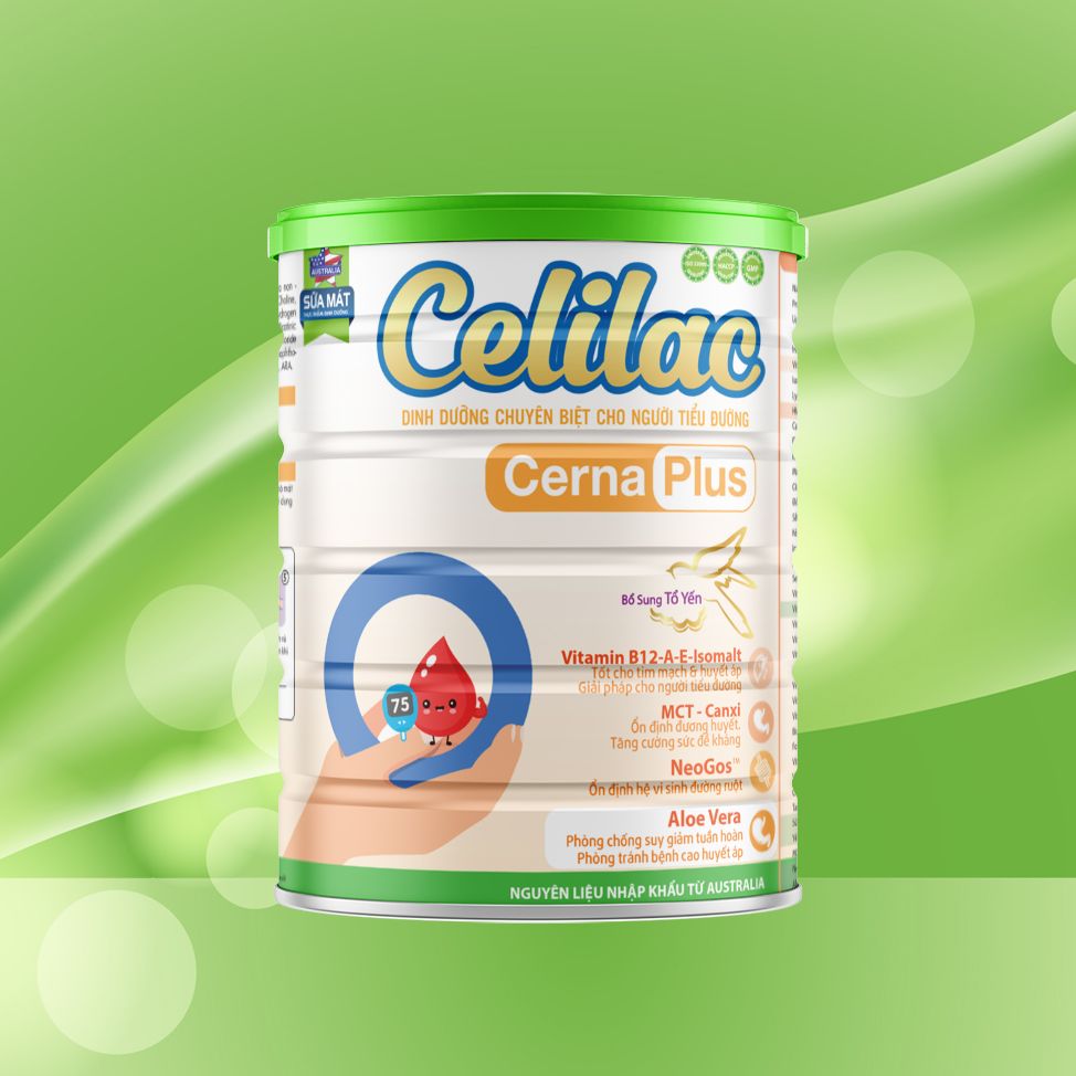  Sữa mát cho người đái tháo đường Celilac CERNA PLUS 900G 