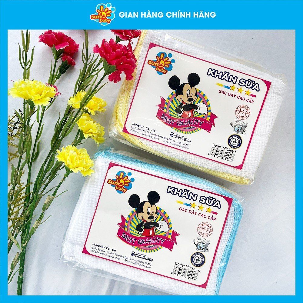  Khăn sữa dày cao cấp Mickey M 