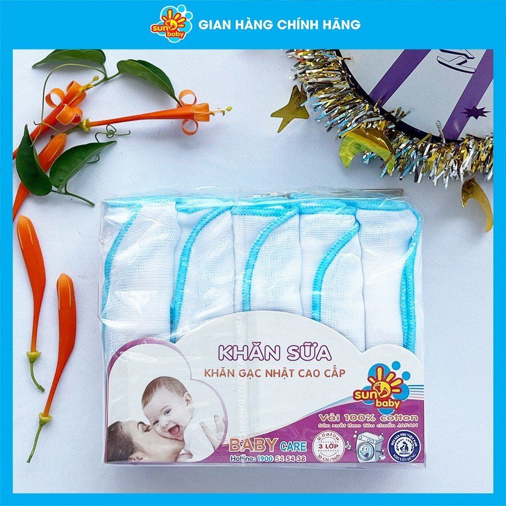  Khăn sữa  gạc nhật trung (4 lớp) 