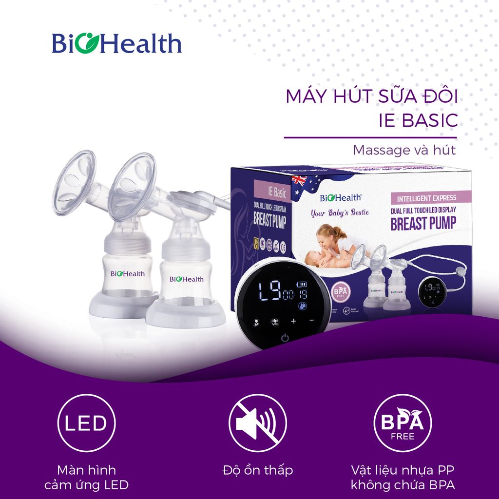 Máy hút sữa điện đôi Bioheath IE  Basic