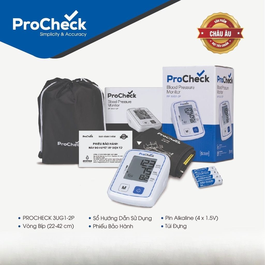 Máy đo huyết áp bắp tay Procheck 3UG1-2P