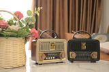  Đài Radio cổ điển chất liệu gỗ, bắt sóng khỏe, đầy đủ chức năng MP3 Bluetooth, TF, USB 