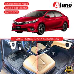 TOYOTA ALTIS 2014 - 2021 - Thảm Lót Sàn Xe Ô Tô Da 5D 6D Cao Cấp