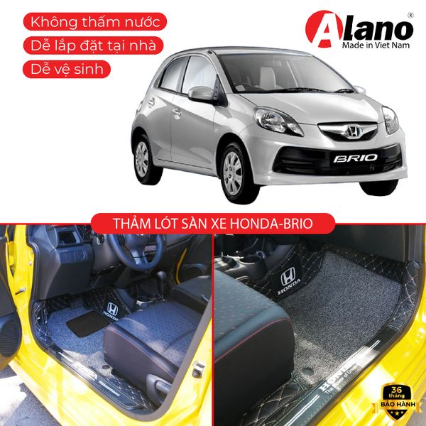 HONDA BRIO - Thảm Lót Sàn Xe Ô Tô Da 5D 6D Cao Cấp