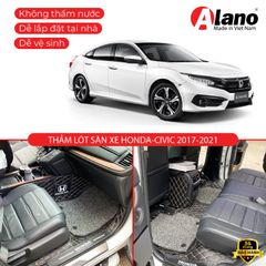 HONDA CIVIC 2017 - 2021 - Thảm Lót Sàn Xe Ô Tô Da 5D 6D Cao Cấp