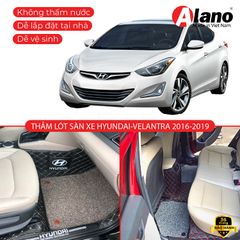 HYUNDAI ELANTRA 2016 - 2022 - Thảm Lót Sàn Xe Ô Tô Da 5D 6D Cao Cấp