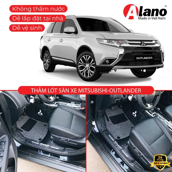 MITSU OUTLANDER 2016 - 2019 Thảm Lót Sàn Xe Ô Tô Da 5D 6D Cao Cấp