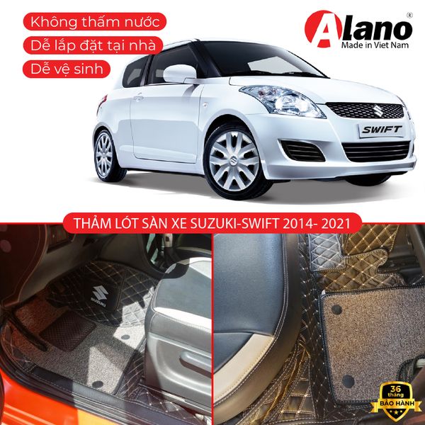 SUZUKI SWIFT 2014 - 2016 Thảm Lót Sàn Xe Ô Tô Da 5D 6D Cao Cấp