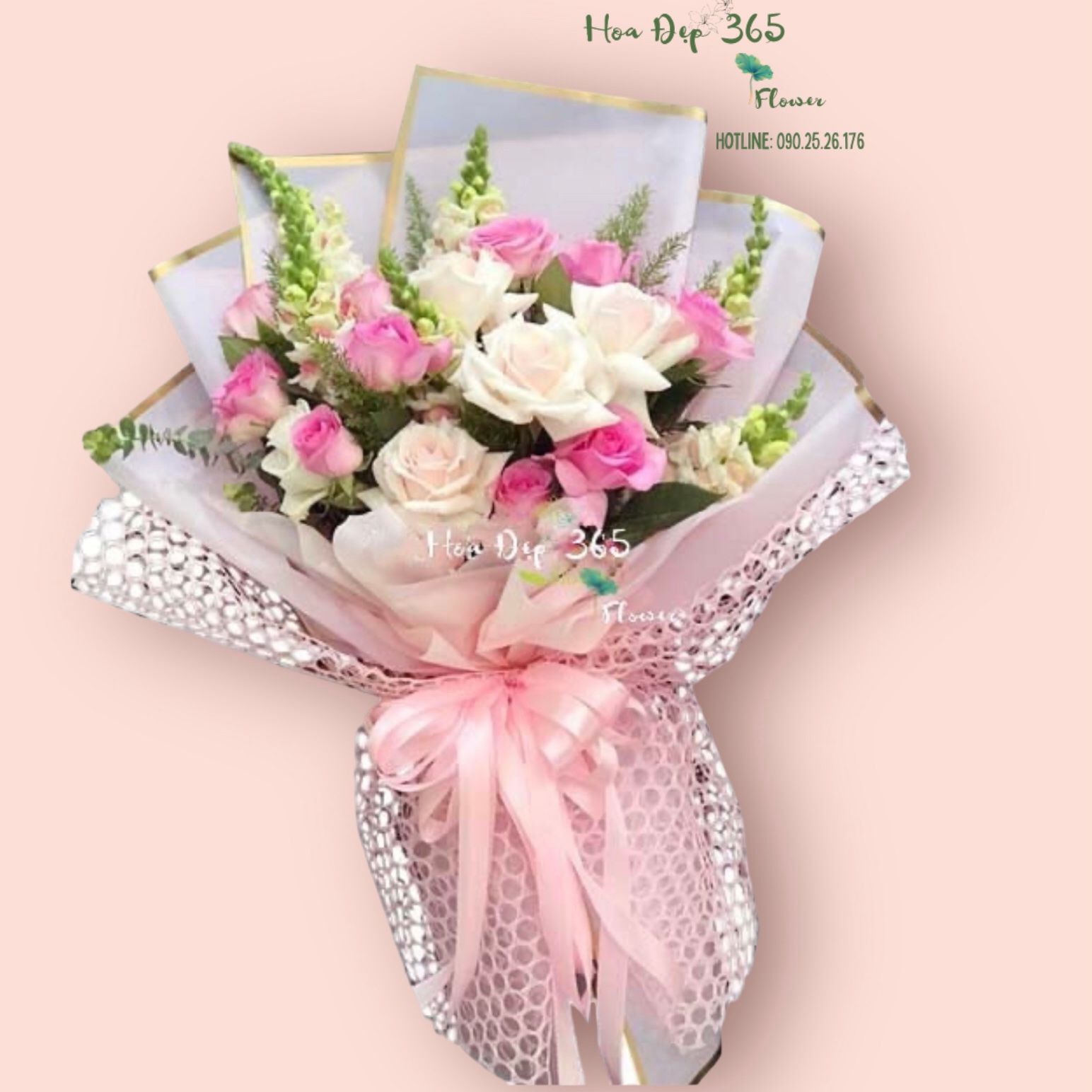 Son Hồng - HBD135 - Điện hoa