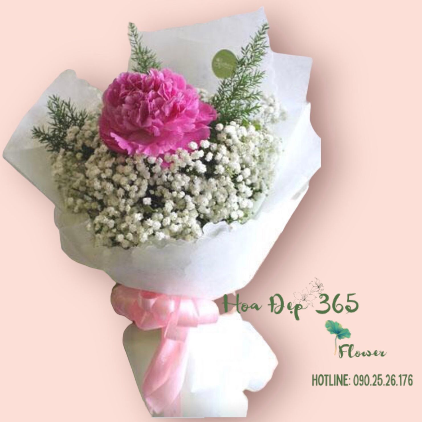 Bó Mẫu Đơn Pink Peony - HBD98