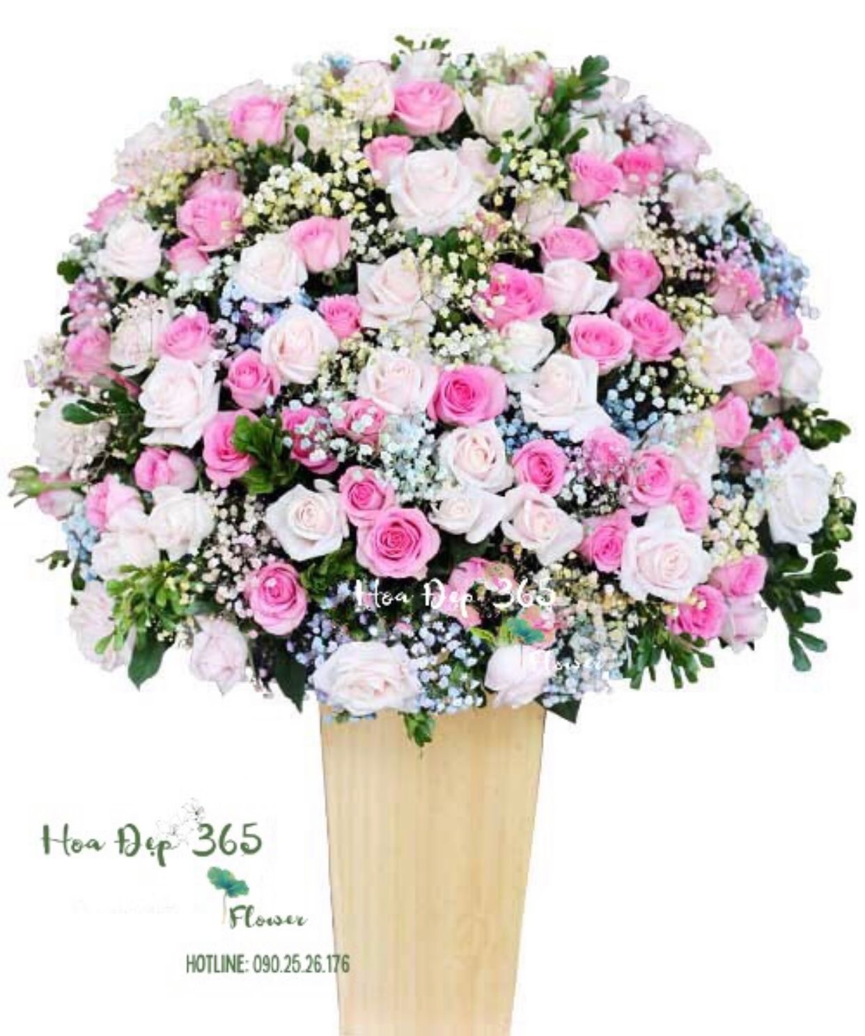 Hộp Hoa Hạnh Phúc - HCH56 - Hoa Tặng Mẹ