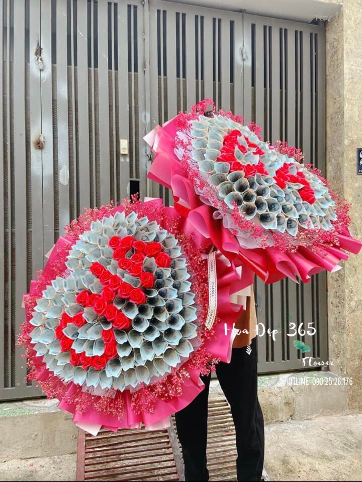 Bó Hoa Tiền 20k Mix Hoa Chữ - BT16