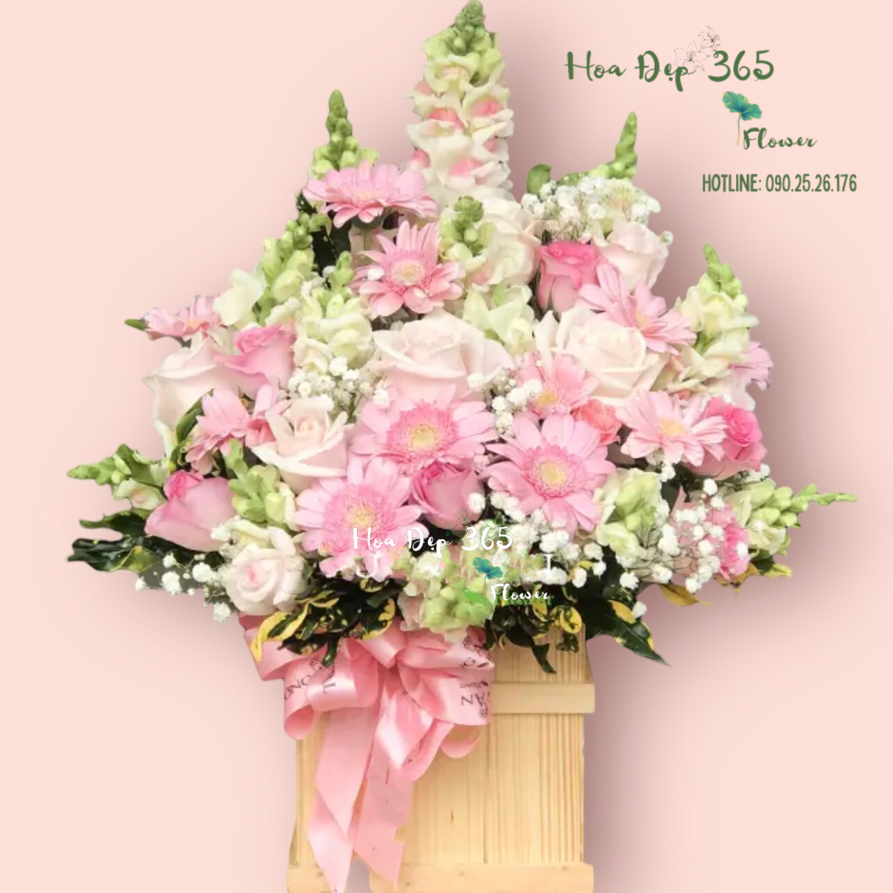 Hộp Hoa Dịu Ngọt - HCH37 - Hoa Hồng 20/10
