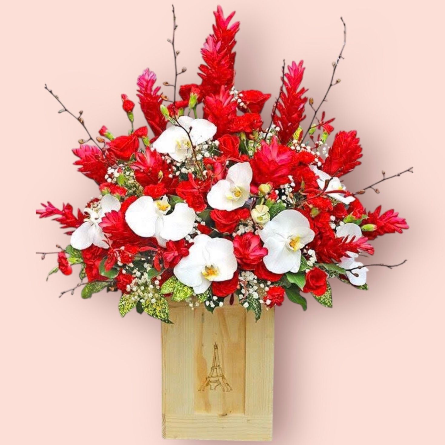 Ngày Hạnh Phúc - HCH78 - Hộp Hoa Khai Trương Để Bàn