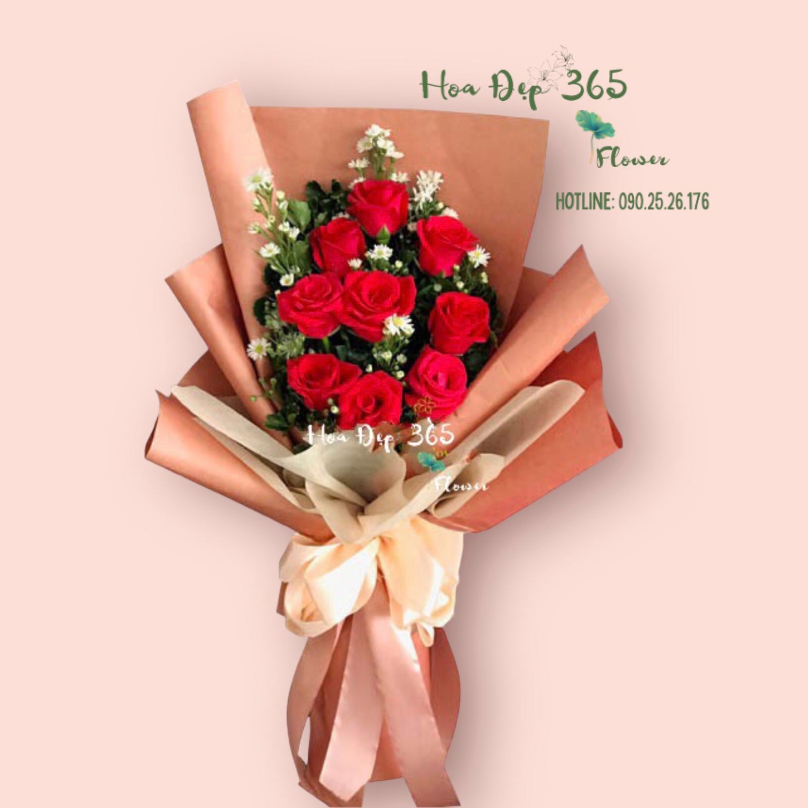 Đỏ Thắm - HBD166 - Hoa 20/10
