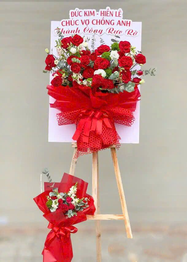 Lẵng Hoa Khai Trương Hưng Thịnh - HCM09