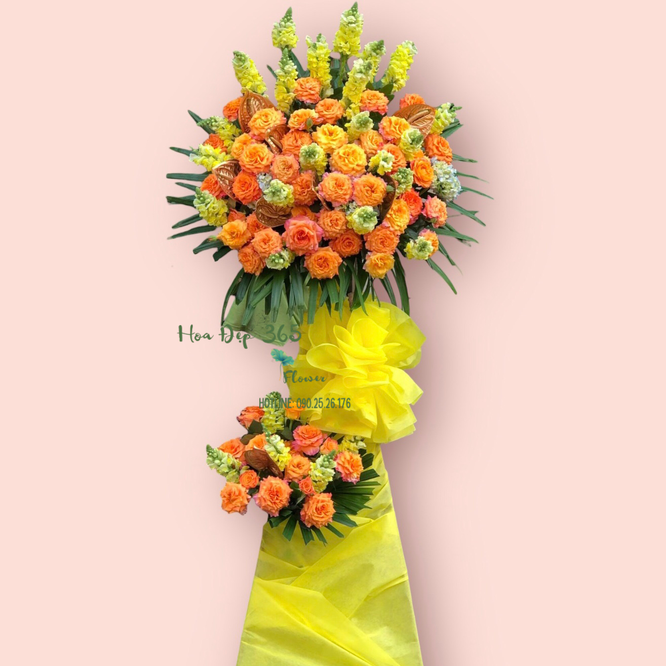 Kệ Hoa Tone Rực Cháy - HCM52 - Hoa Chúc Mừng