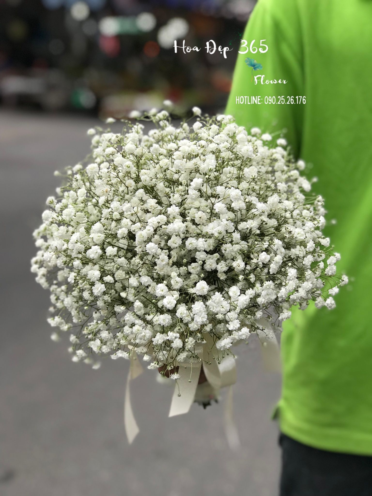 Bó Hoa Cưới Cầm Tay Baby Trắng - HC20