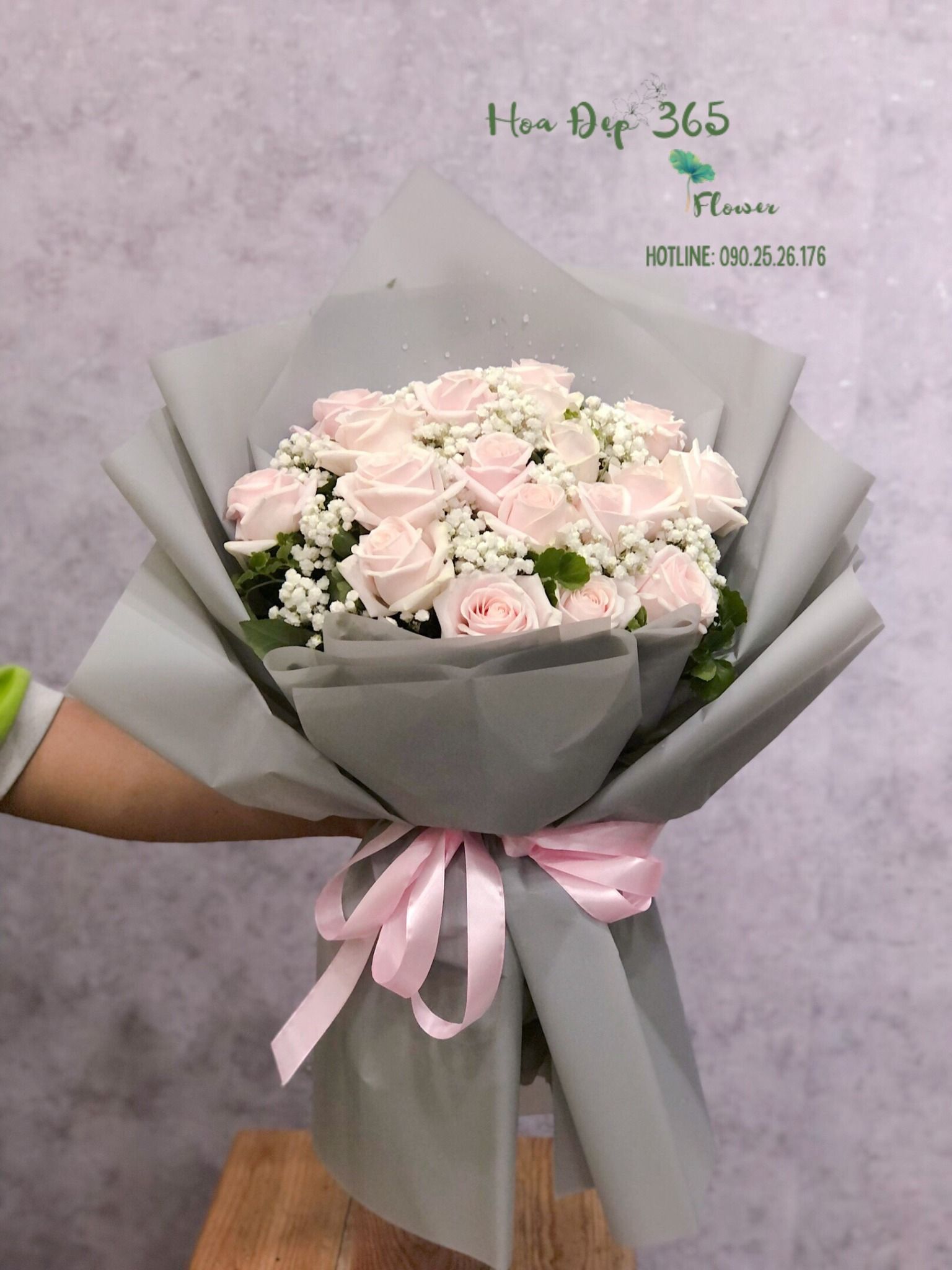 Bó Hoa 20 Hoa Hồng Pastel - HBD234 - Hoa 20/10