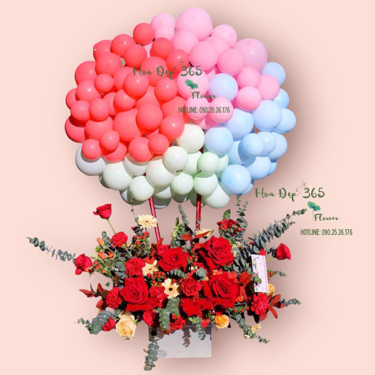 Hoa Bong Bóng Love You - HBB04 - Hoa tặng Mẹ