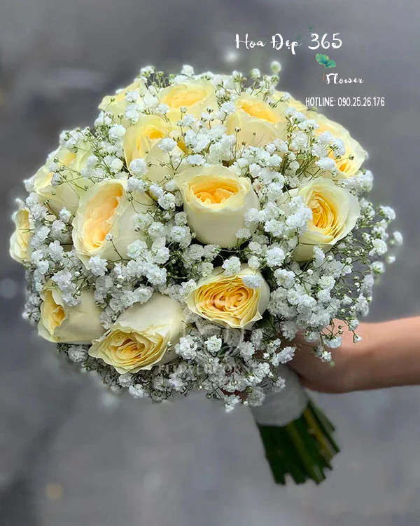 Bó Hoa Cưới Cầm Tay Cô Dâu Bến Bờ Hạnh Phúc - HC64