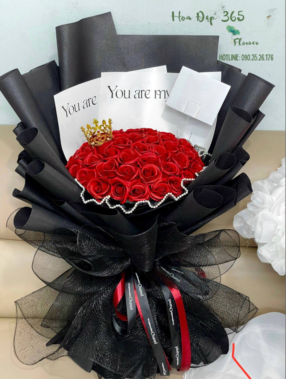 Bó Hoa Hồng Sáp Màu Đỏ - HST42 - Hoa valentine 14/2