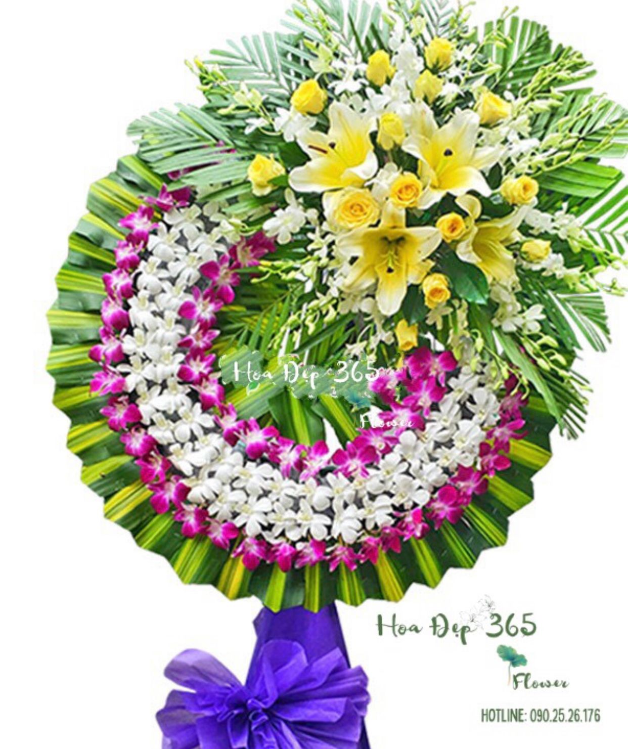 Chia Buồn Cùng Gia Quyến - HTL63 - Vòng Hoa Đám Tang