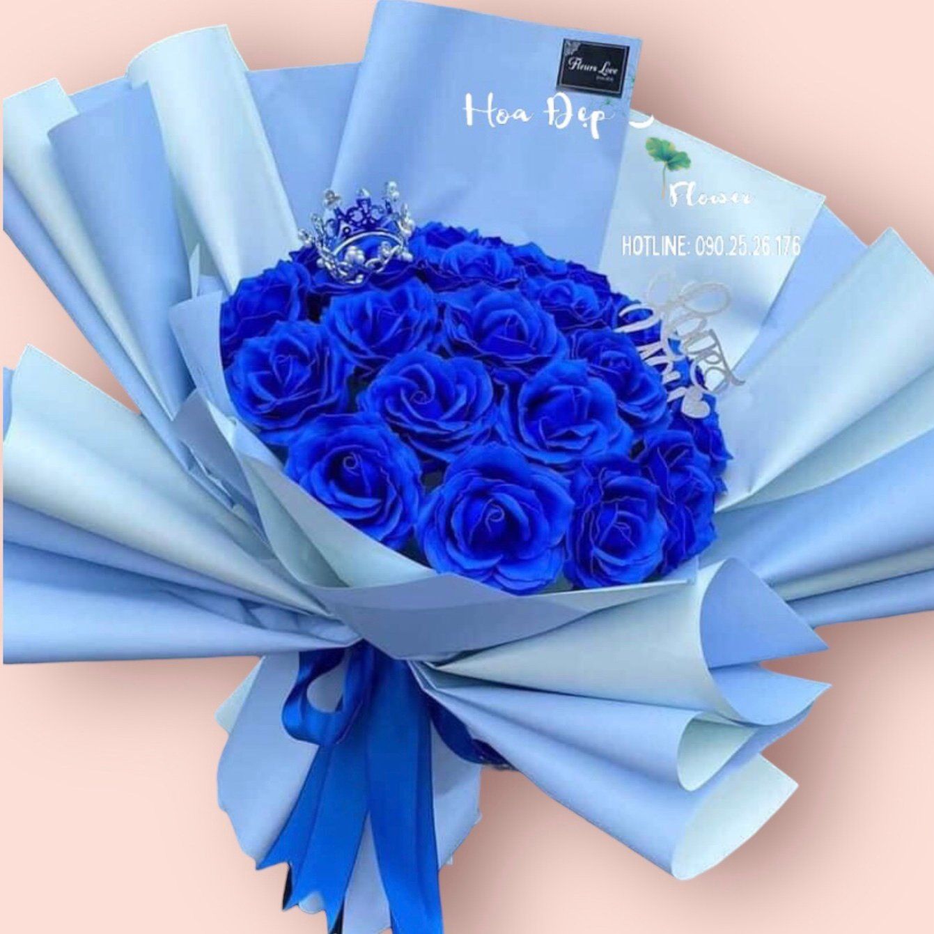  Blue Rose - HST25 - hoa tặng Mẹ 