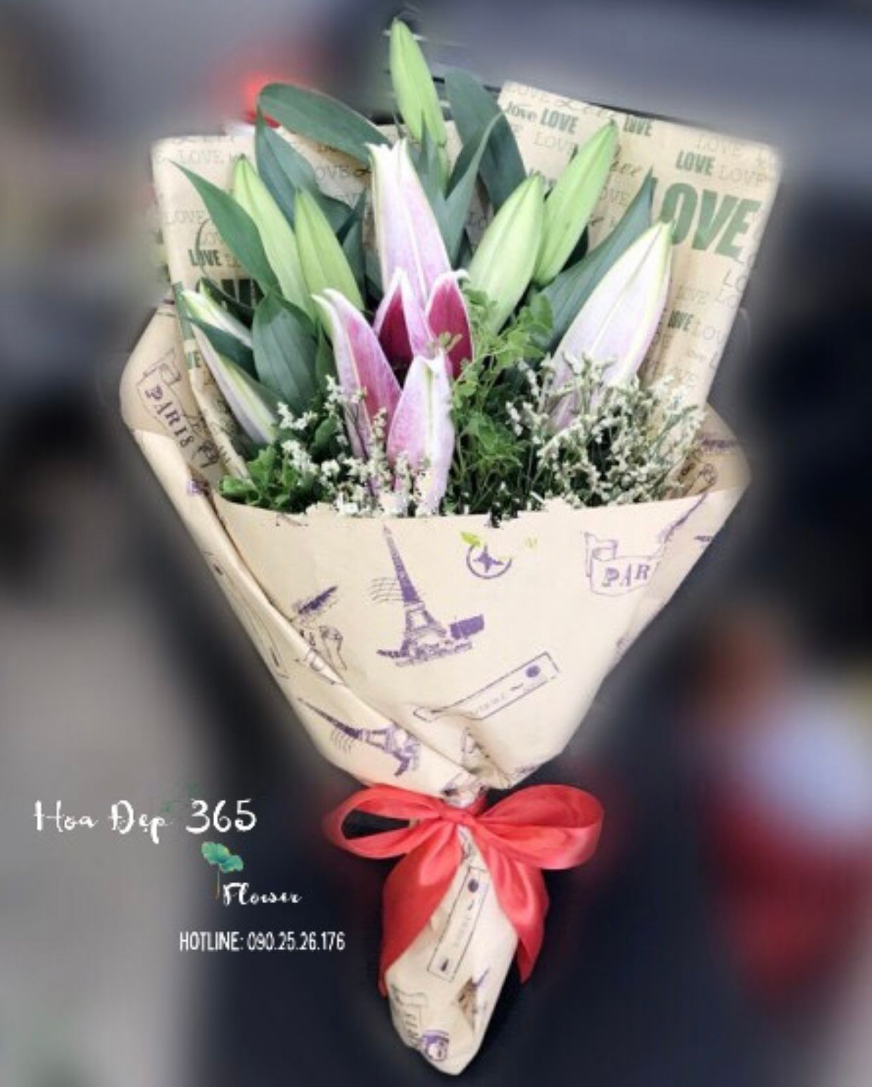 Pink Lilies - HBD56