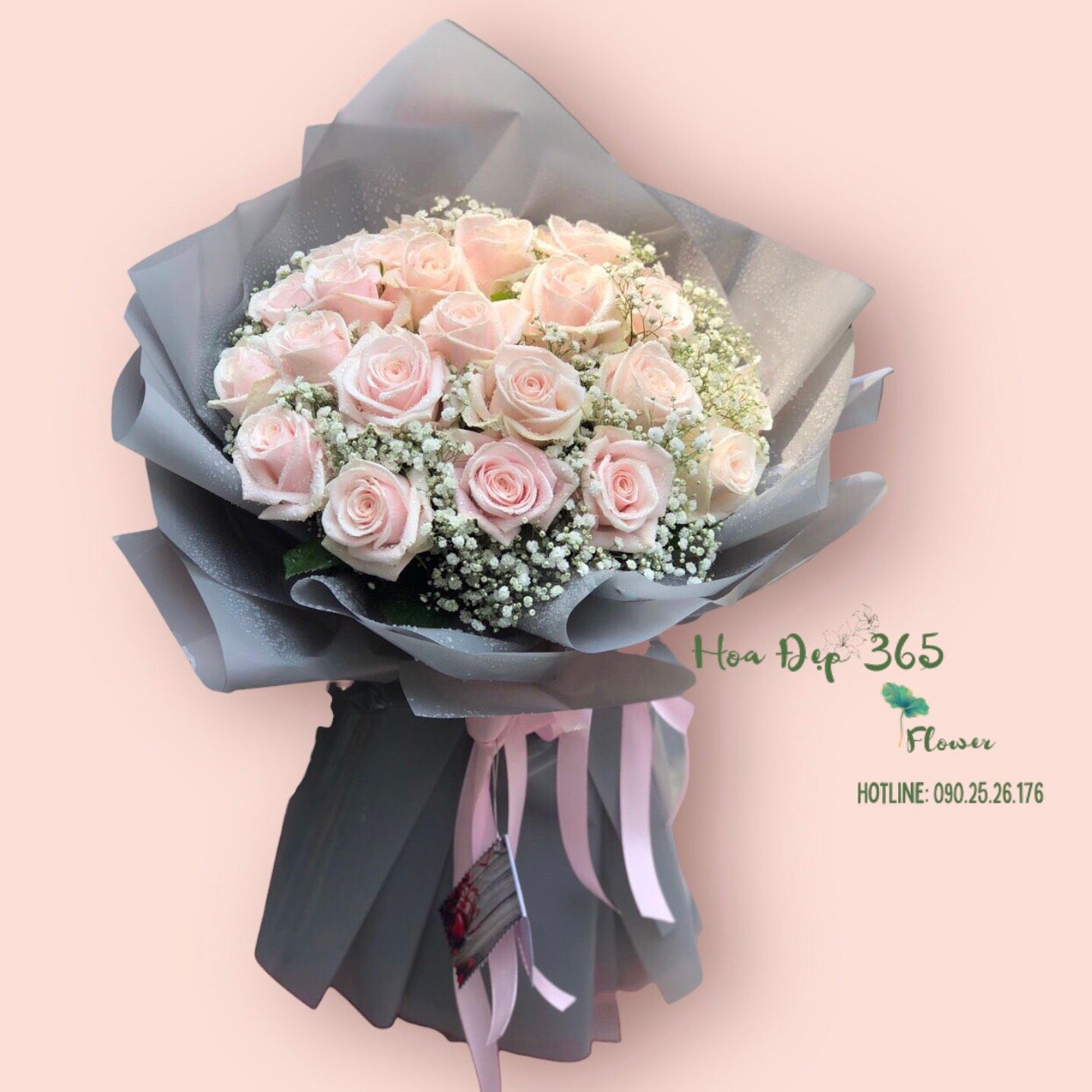 Bó Hoa 20 Hoa Hồng Pastel - HBD234 - Hoa 20/10