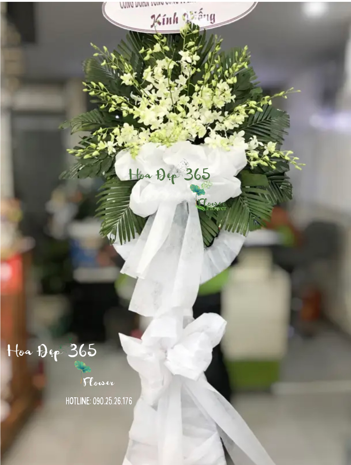 Hoa Tươi Viếng Đám Tang - HTL124 - Vòng hoa đám tang