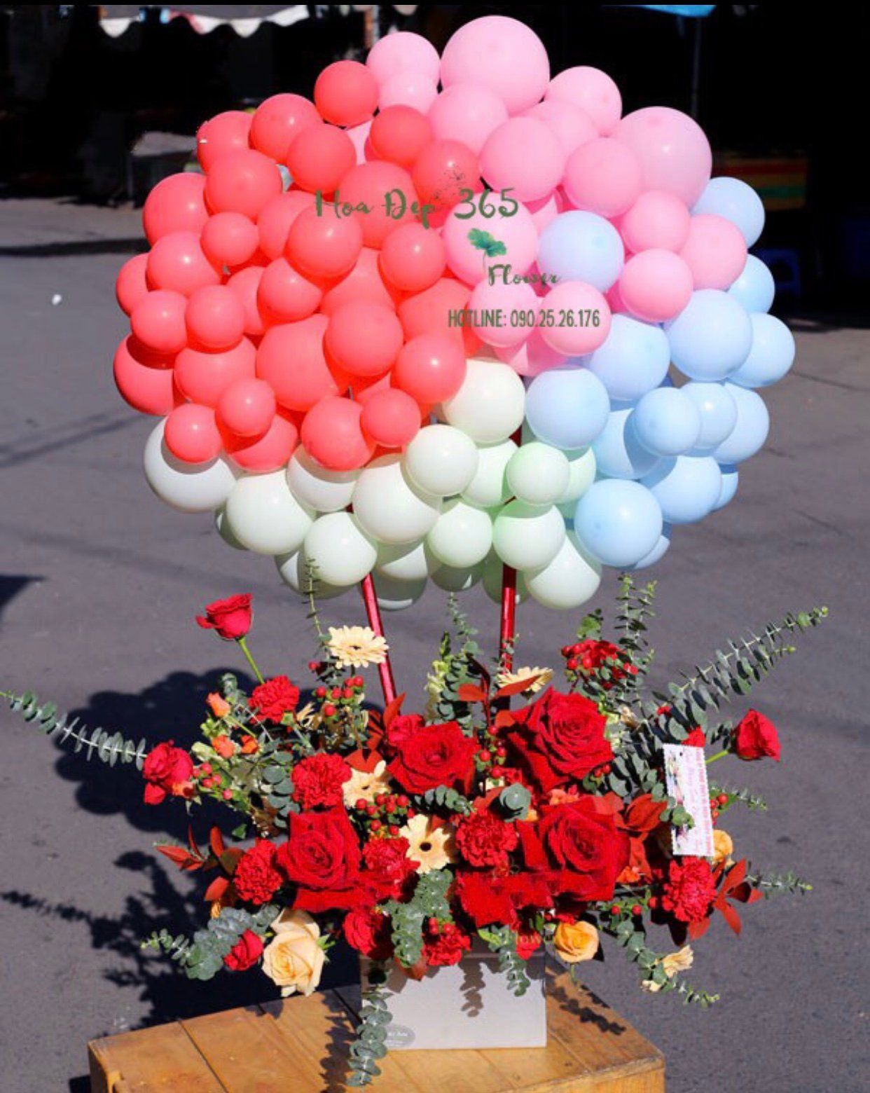 Hoa Bong Bóng Love You - HBB04 - Hoa tặng Mẹ