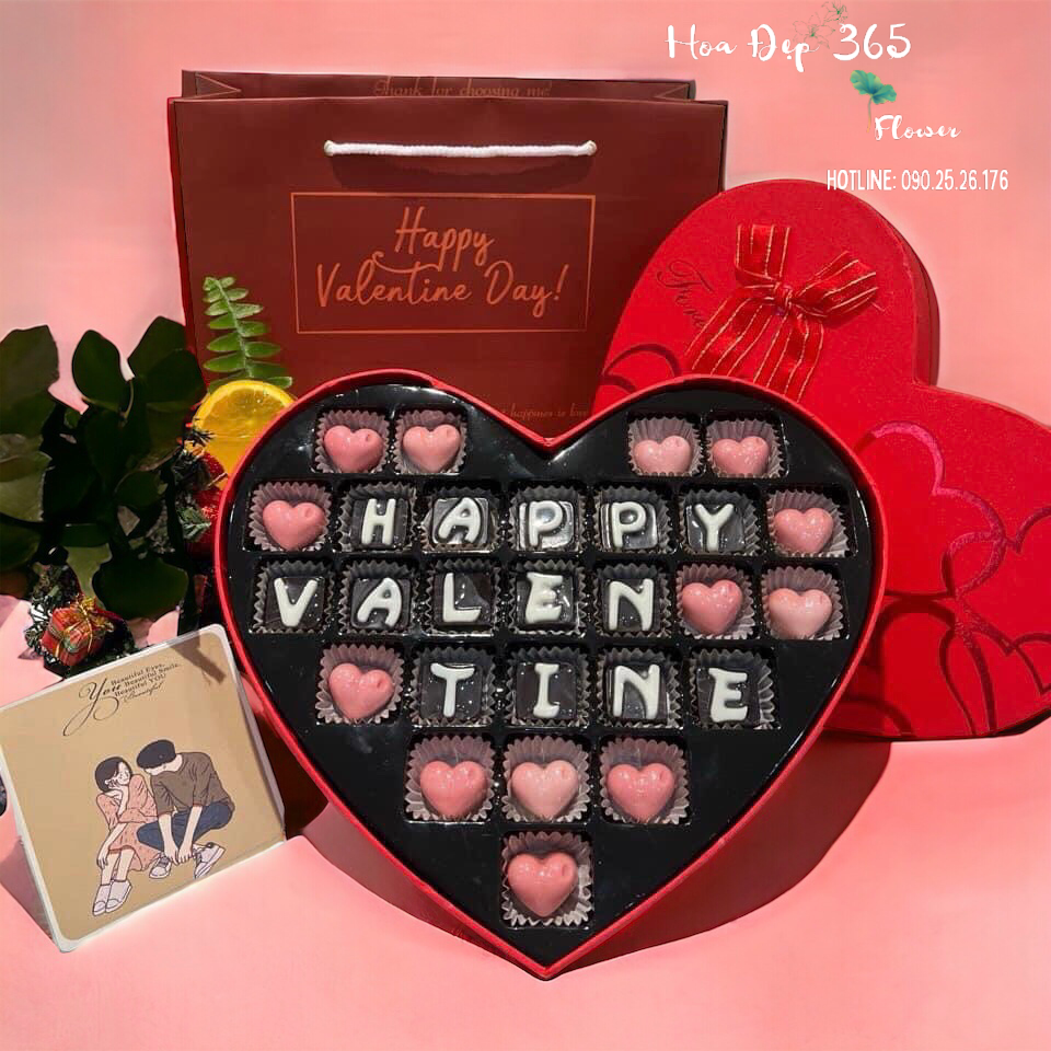 Hộp Chocolate Happy Valetine - HCCL02 - Quà 14/2