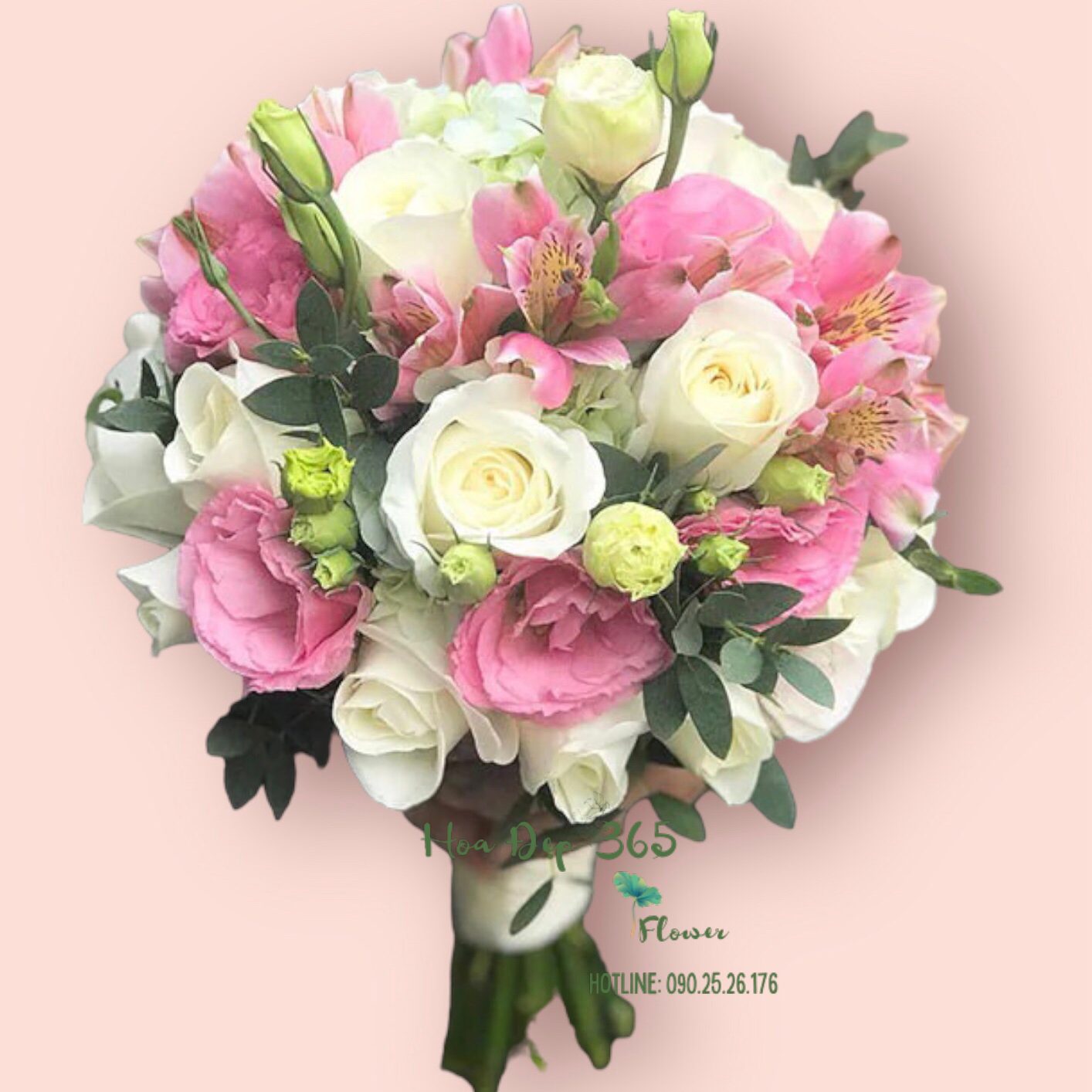 Bó Hoa Cưới Cầm Tay Cô Dâu Mon Bel Amour - HC61