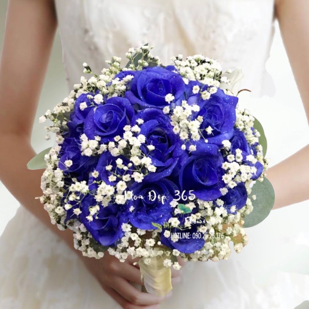  Bó Hoa Cưới Blue Rose - HC02 