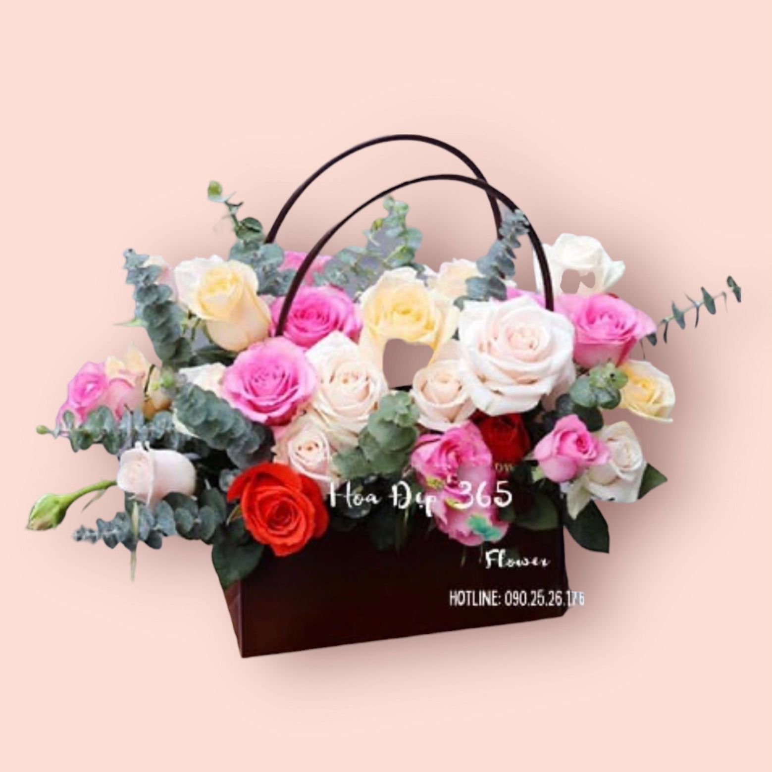  Giỏ Hoa Charming Basket - HG12 - Hoa Khai Trương Để Bàn 