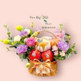  Giỏ Trái Cây Mix Hoa Tặng Sinh Nhật Vợ - GTC139 