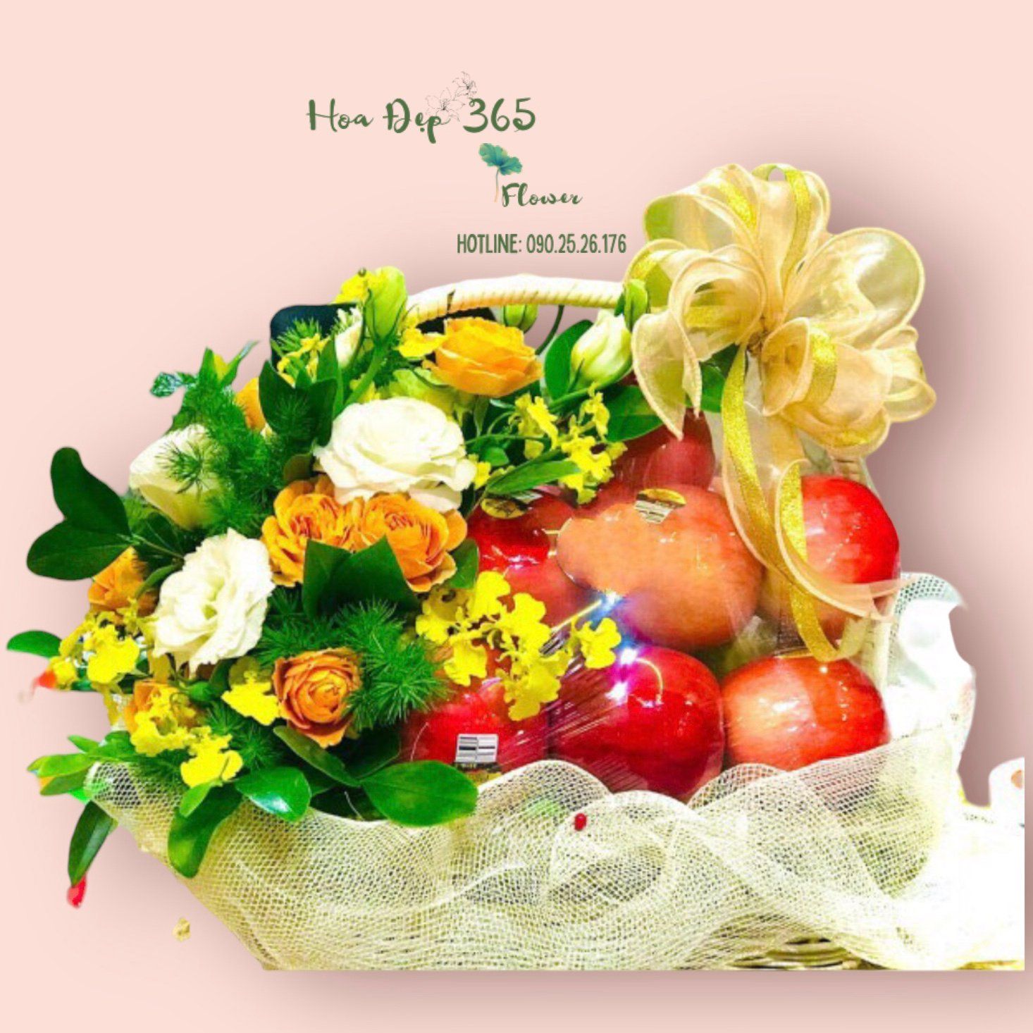 Giỏ Táo Đi Lễ - GTC133 - Điện Hoa