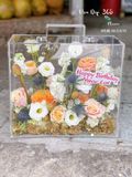  Hoa Cắm Hộp Mica -  HMC01 - Hoa Sinh Nhật Đẹp Nhất 