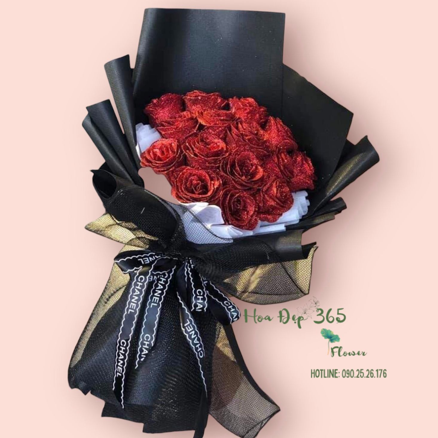 Bó Hoa Hồng Sáp Kim Tuyến - HST05