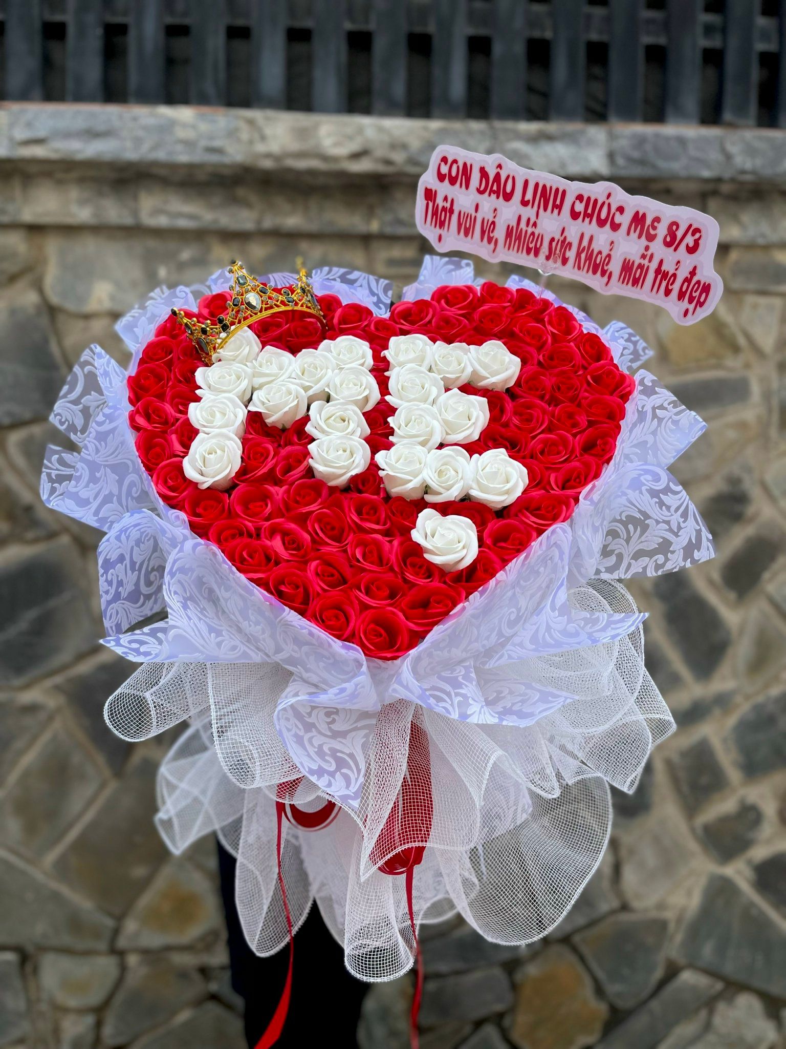 Bó Hoa Hồng Sáp Mẫu Tử - HST55