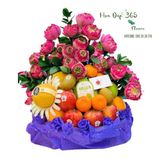 Mâm Trái Cây Mix Hoa Dâng Lễ - GTC136 