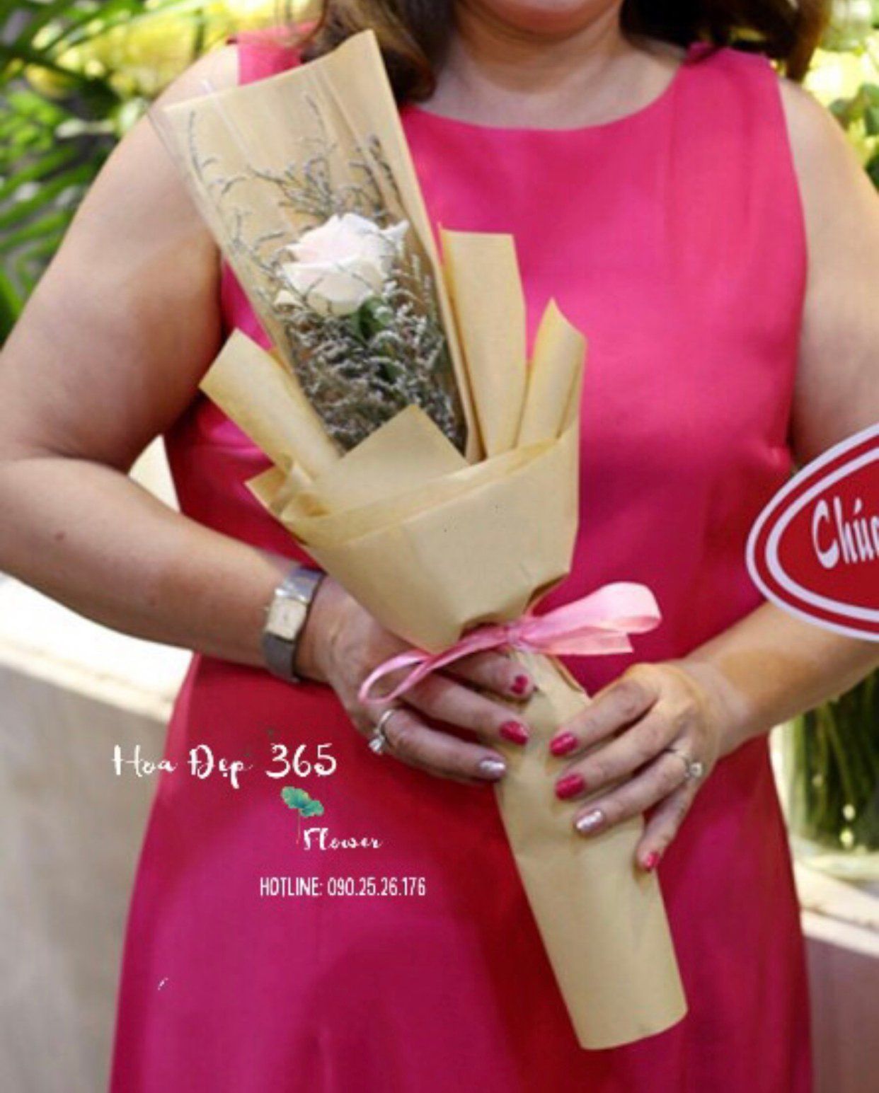 Bó Hoa Một Bông Hồng - HBD81 - Hoa Tặng 20/11