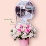  Hoa Bong Bóng Mix Hồng Pastel - HBB02 - Hoa tặng mẹ 