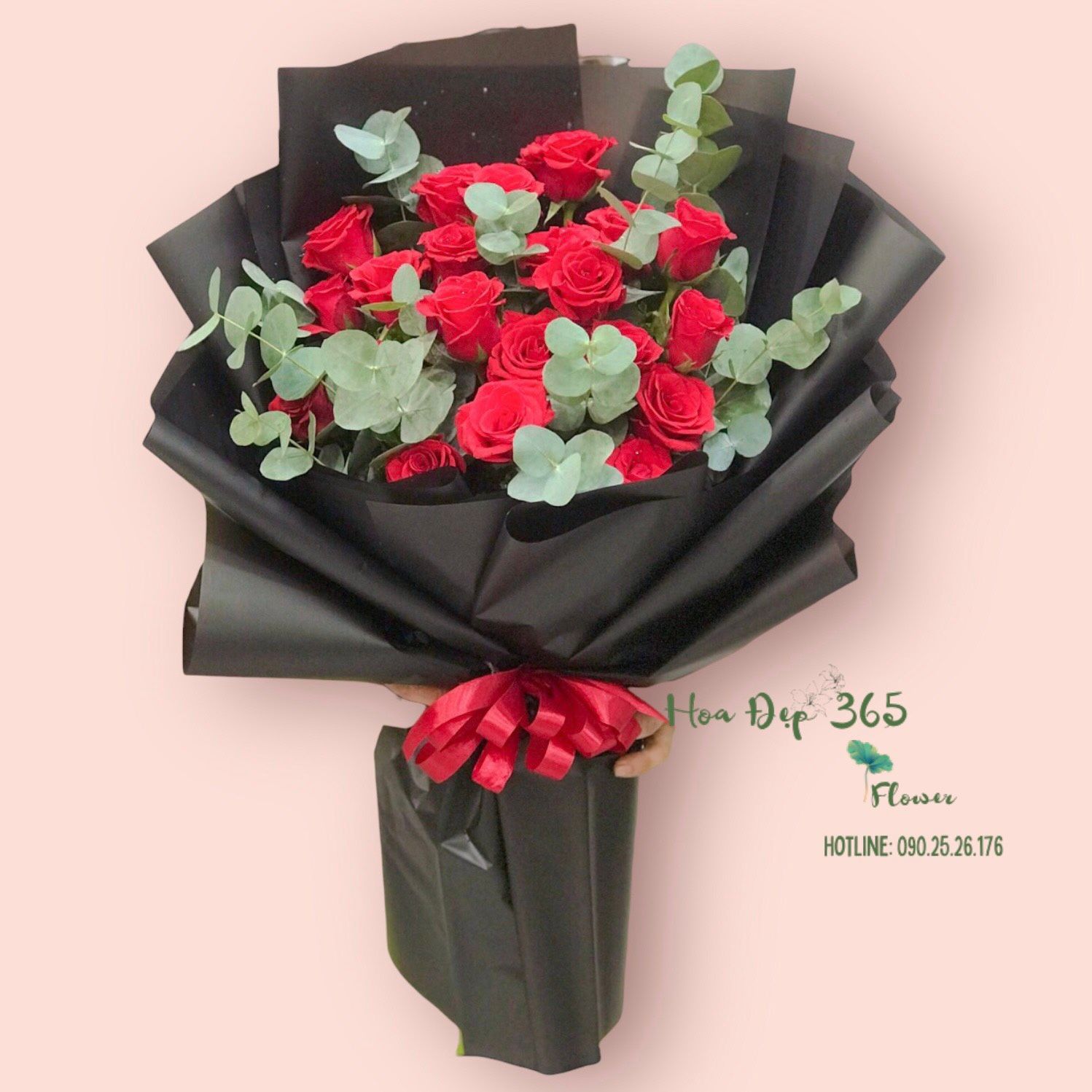 Bó Hoa Hồng Đỏ 20 Hoa - HBD235 - Hoa Hồng 20/10