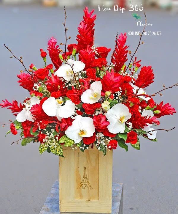 Ngày Hạnh Phúc - HCH78 - Hộp Hoa Khai Trương Để Bàn