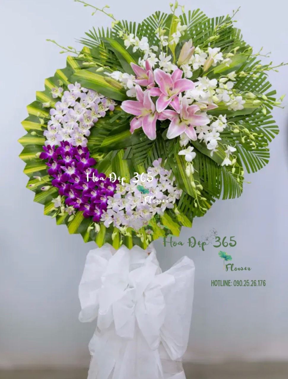 Vòng Hoa Viếng Đám Ma Giá Rẻ - HTL131 - Vòng Hoa Đám Tang